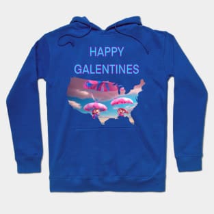 Galentines day parachute gift Hoodie